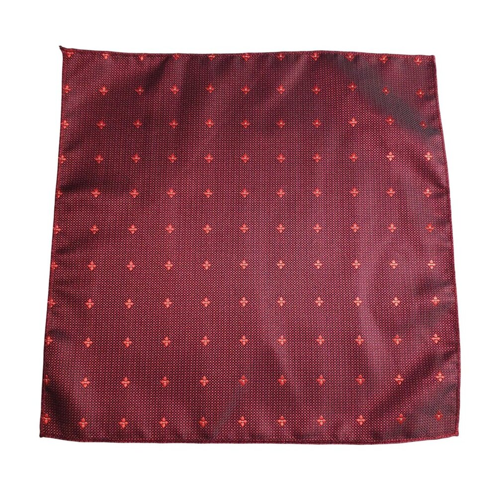 Pocket Square Silk Formal Red Maroon Black Accessory Suit Wedding Prom Gift